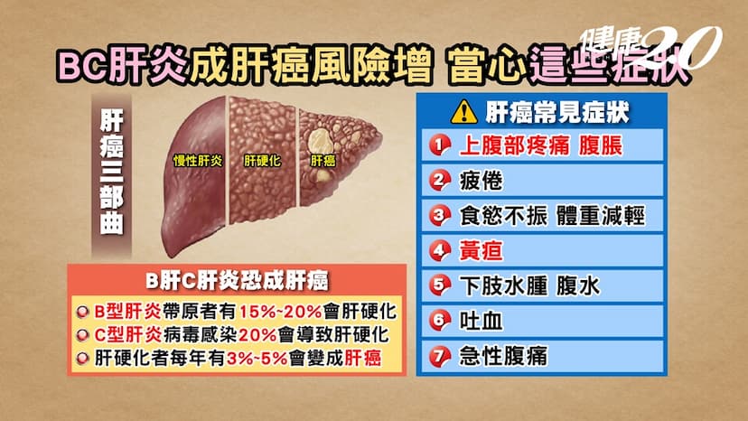 A肝小心猛爆性肝炎！B、C肝小心肝癌 中老年人最大威脅是哪種？2招自我防護/review/339648