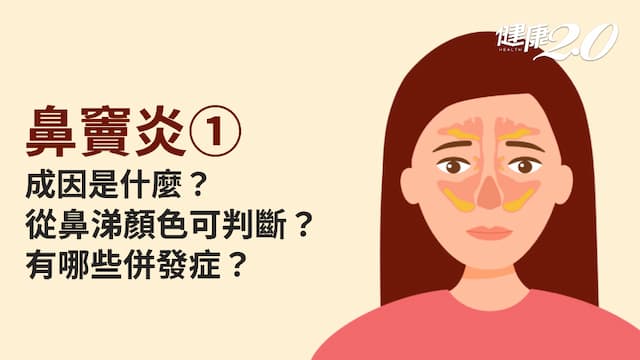 鼻竇炎／成因有哪些？鼻竇炎的典型症狀是什麼？要注意哪些併發症？