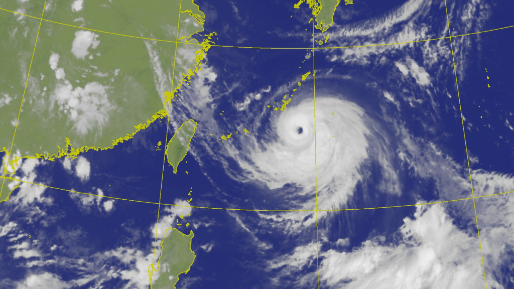 卡努颱風 衛星雲圖 中央氣象局