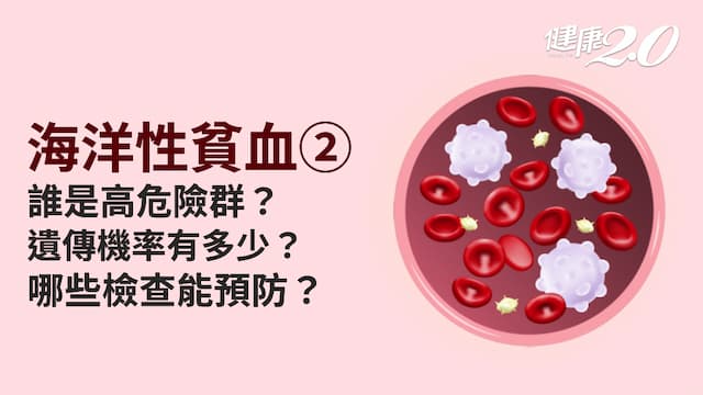 海洋性貧血／地中海型貧血遺傳給下一代機率有多少？如何預防？檢查有補助嗎？