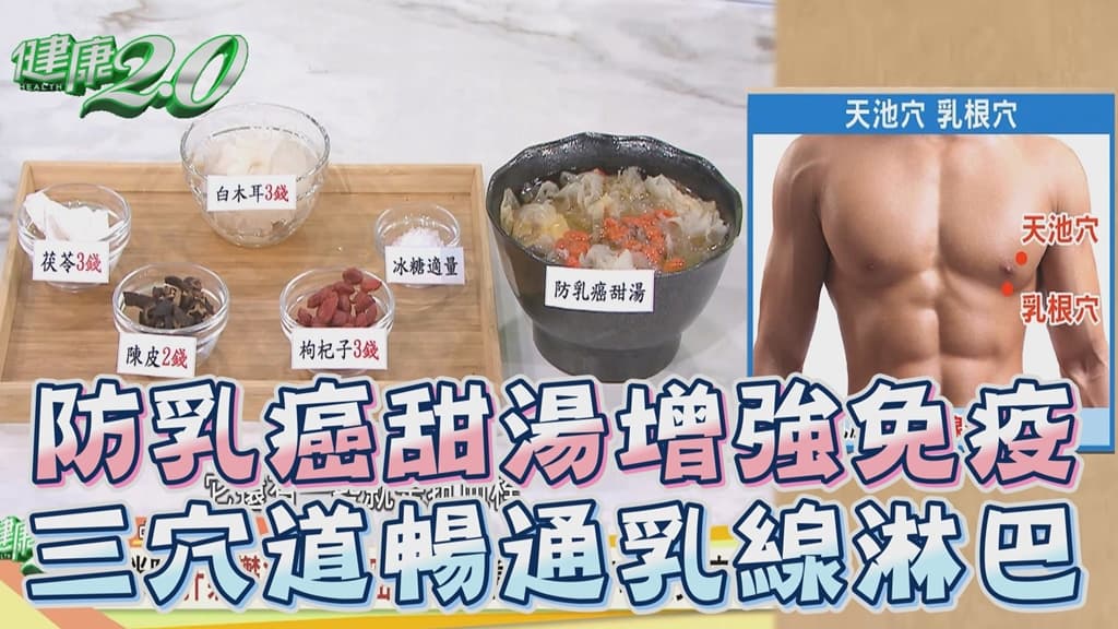甜品也能預防乳癌！中醫推薦防癌甜湯 吃甜品通肝經、3穴位乳房保健/review/343650