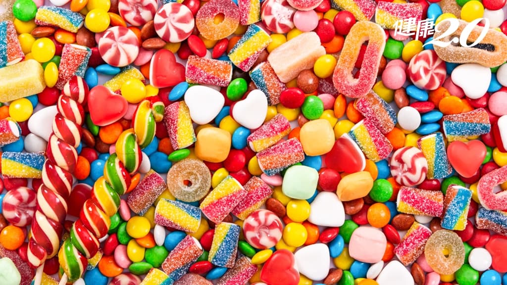 顏色鮮豔的糖果 零時 軟糖