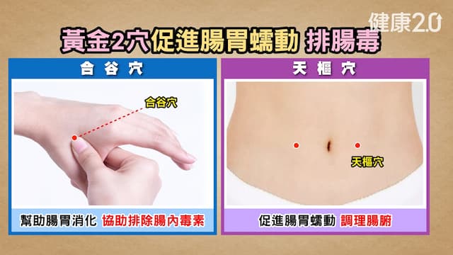 便祕毒素排不掉怎麼辦？按摩2穴位促進大腸蠕動/tcm/354147